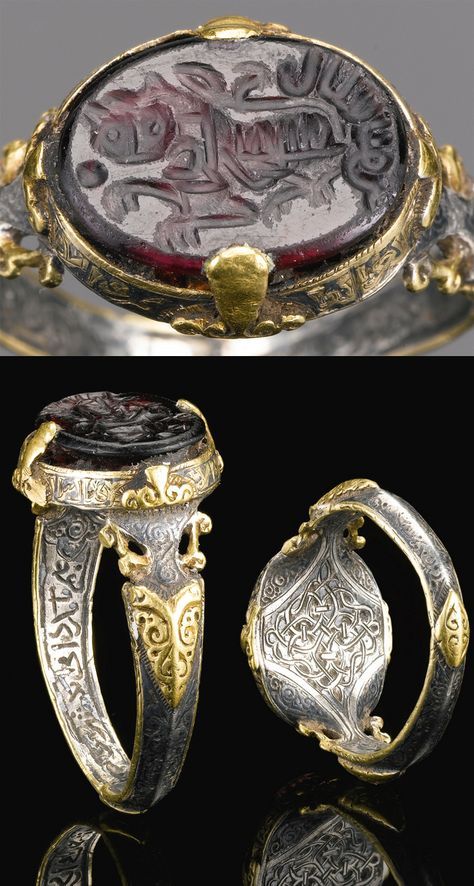 1227 Hijri Islamic silver seal ring possibly Persian origin