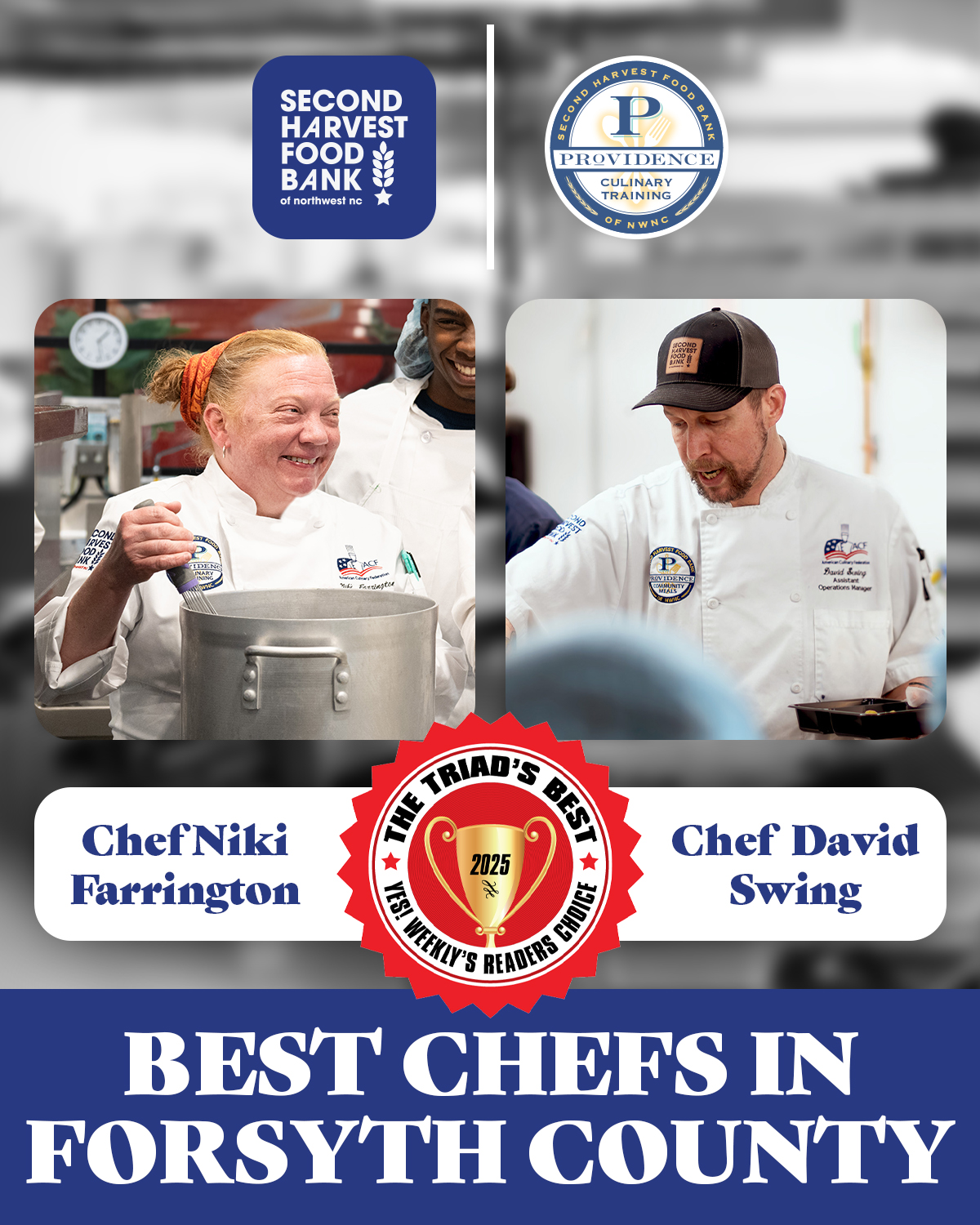 Second - Big congratulations to Chef Niki Farrington and Chef David ...