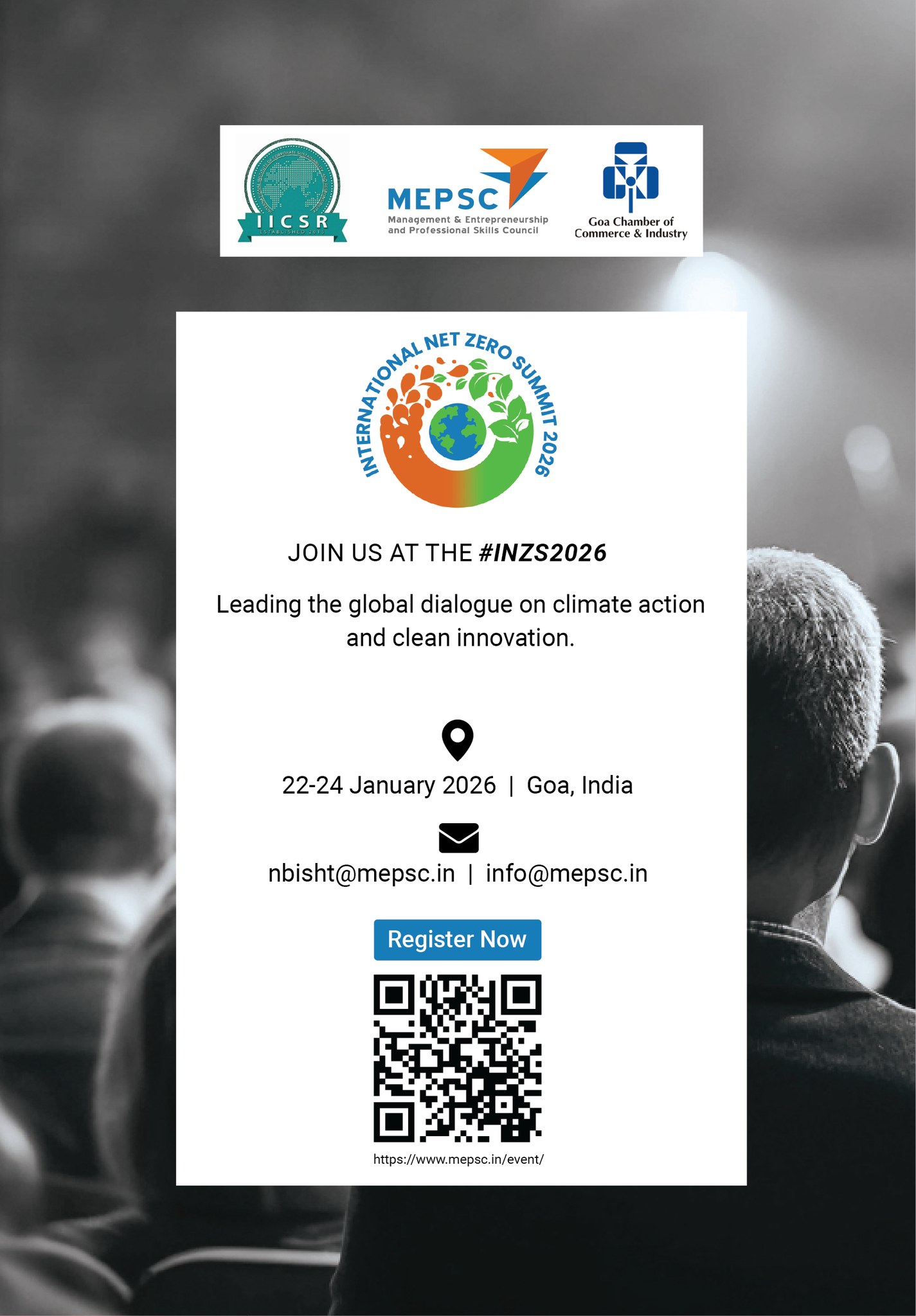 MEPSC - Step into the International Net Zero Summit (INZS) 2026 — the ...
