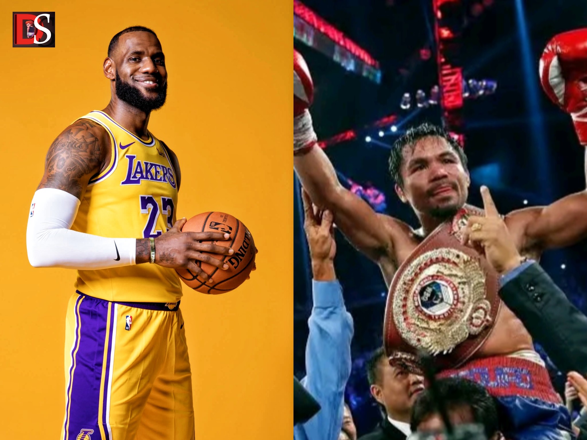 D' - Ang Goat ng Basketball at Boxing 🥊 🏀 Si Lebron James at Manny ...