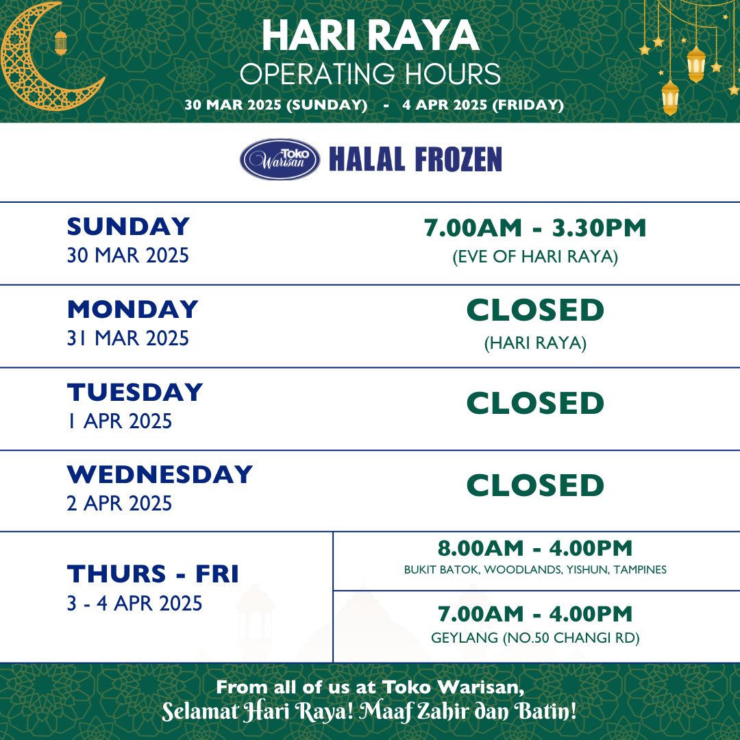 Toko - Plan Ahead for Your Raya Gatherings! Stock up on your Halal ...