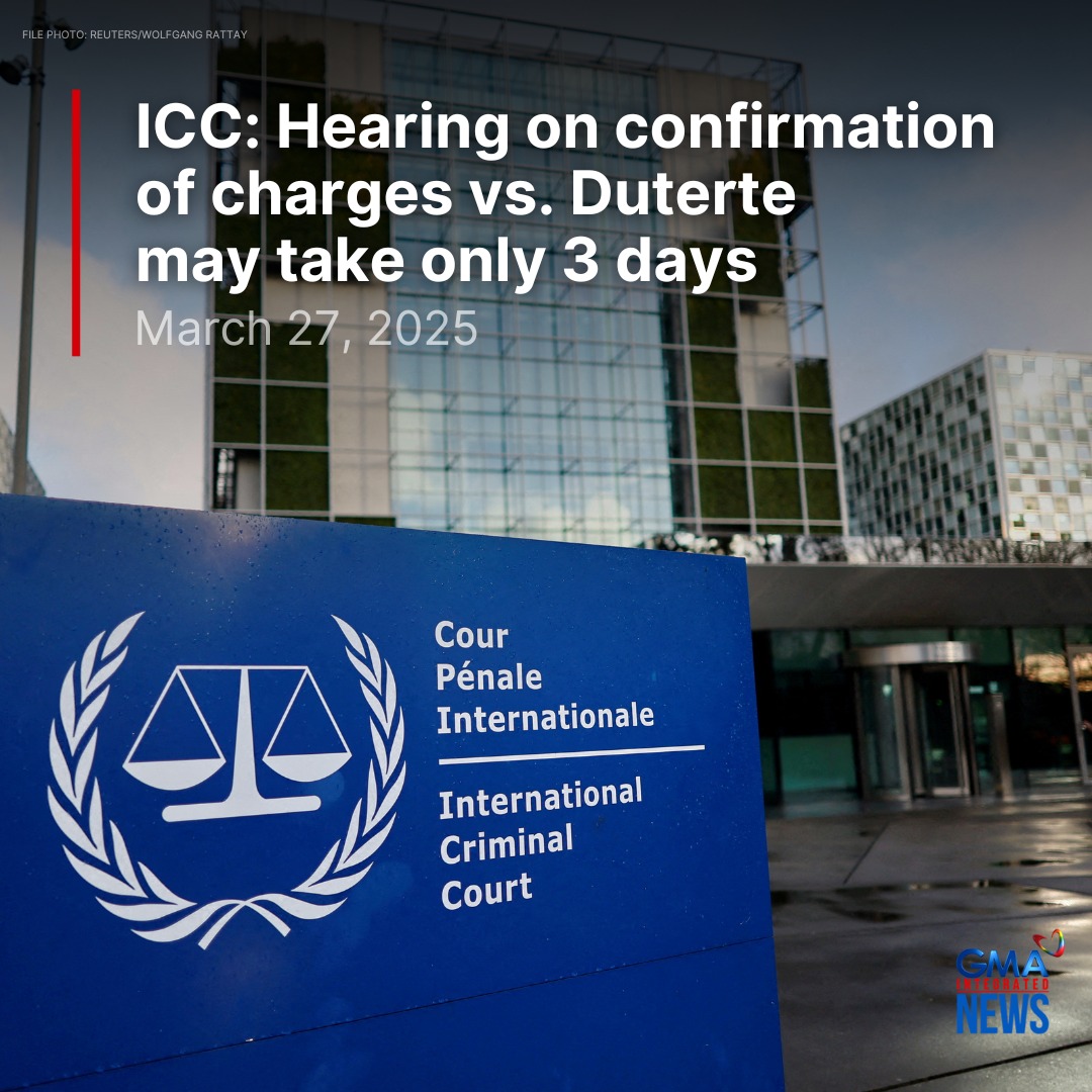 GMA - The International Criminal Court (ICC) said that the prosecution ...