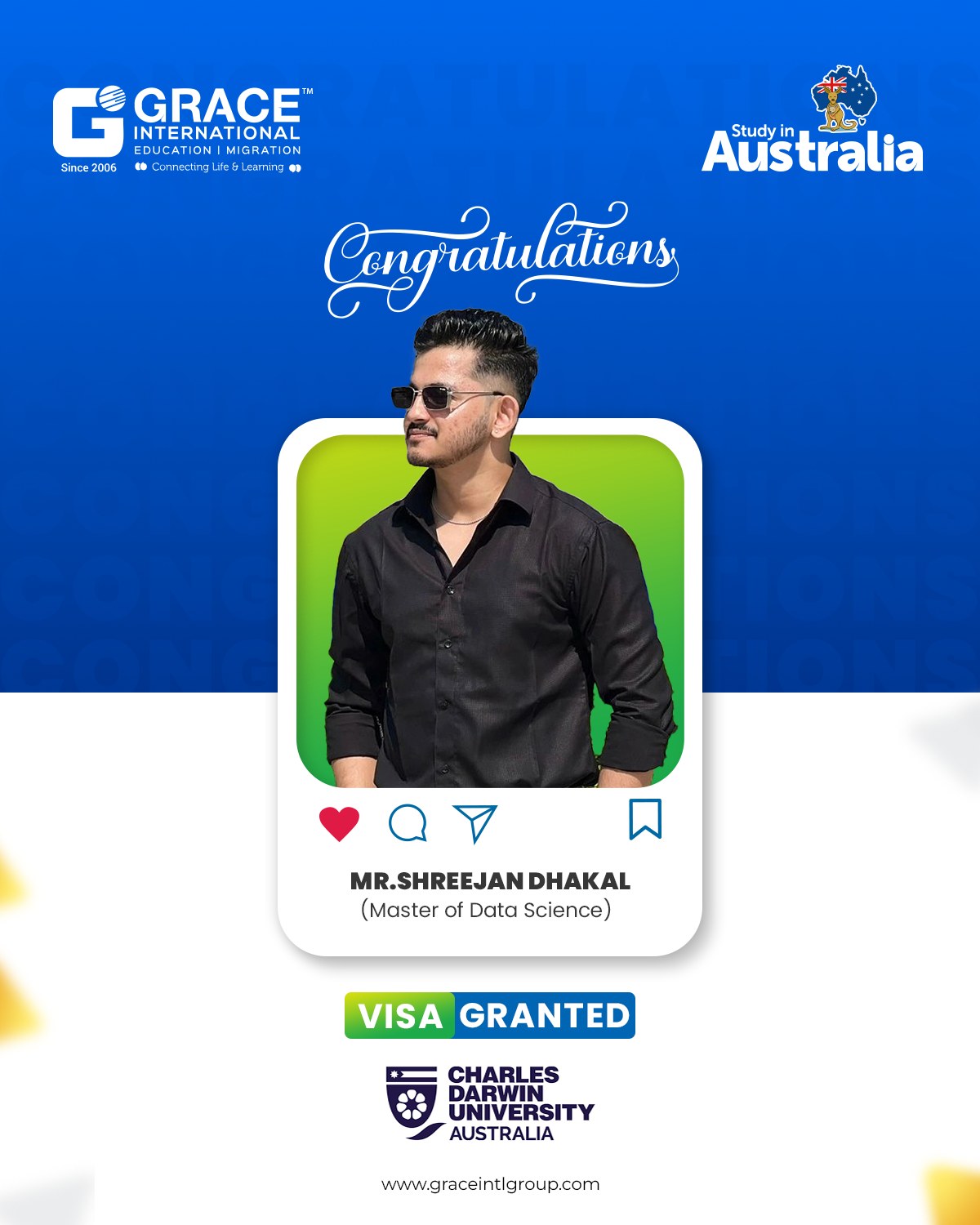 Grace - We are delighted to extend our heartfelt congratulations to Mr ...