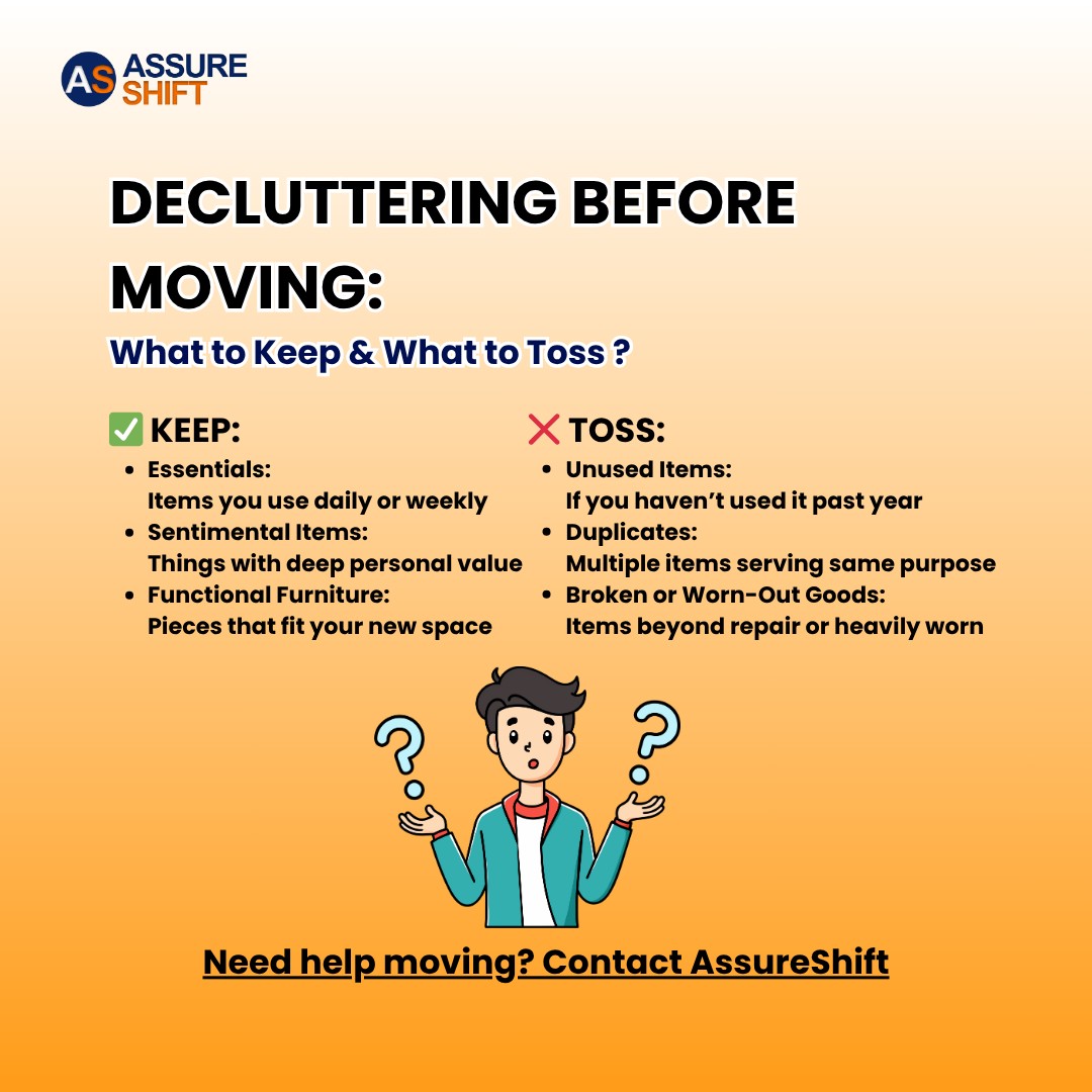 Assure Shift - 📦 Decluttering Before Moving? Here’s What... | Facebook