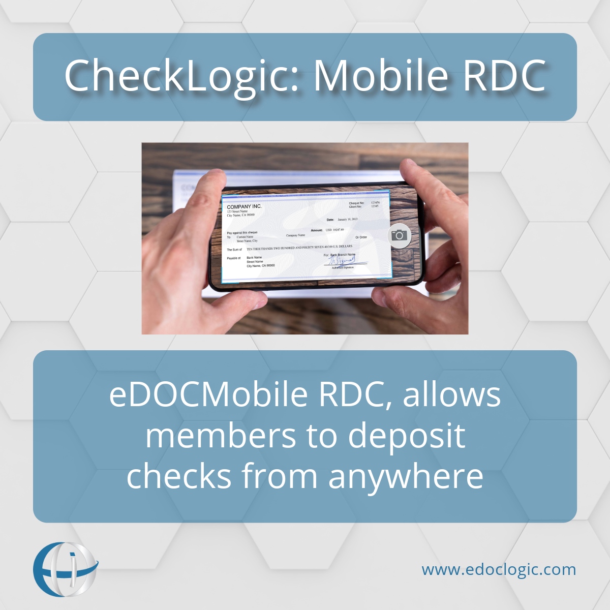 📱💼 Deposit checks from anywhere with... - eDOC Innovations | Facebook