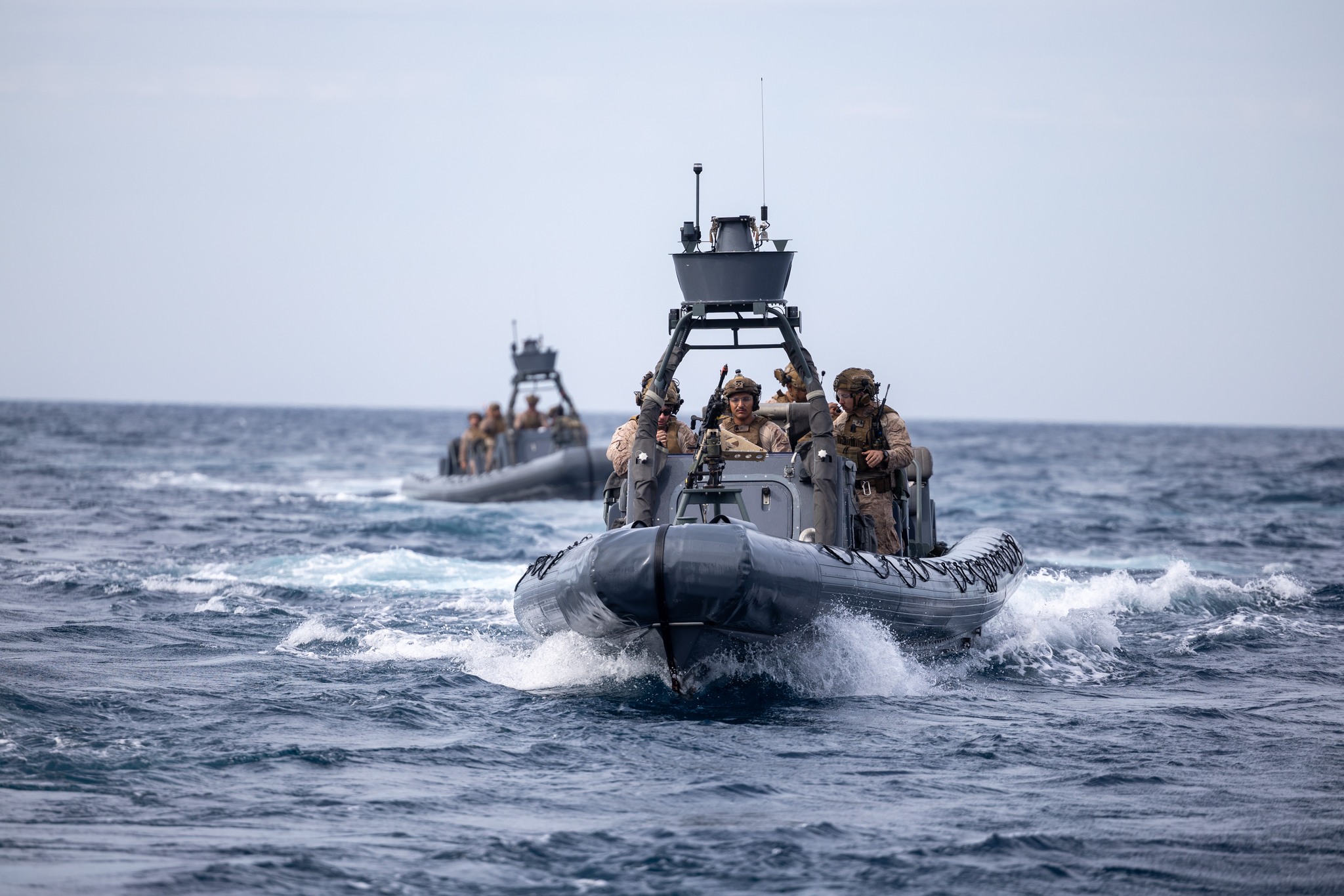 USS - ATLANTIC OCEAN (May 18, 2025)- U.S. Marines, assigned to the 22nd ...