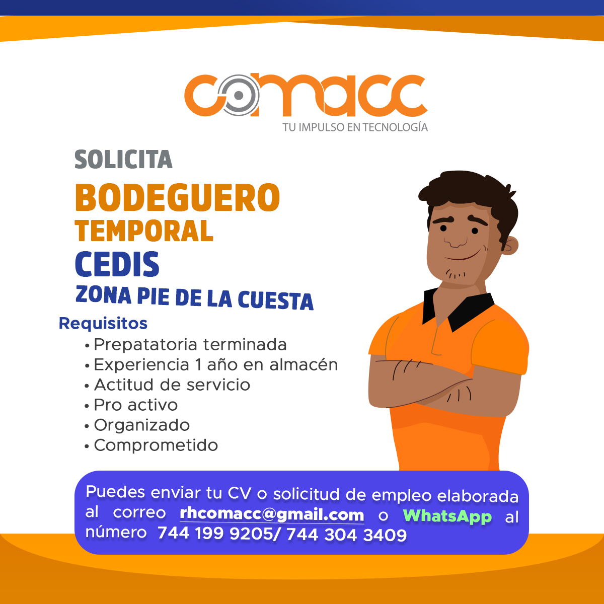 Comacc - ¡ Te estamos buscando ! 📣📣📣 *ZONA Calzada Pie de la Cuesta ...