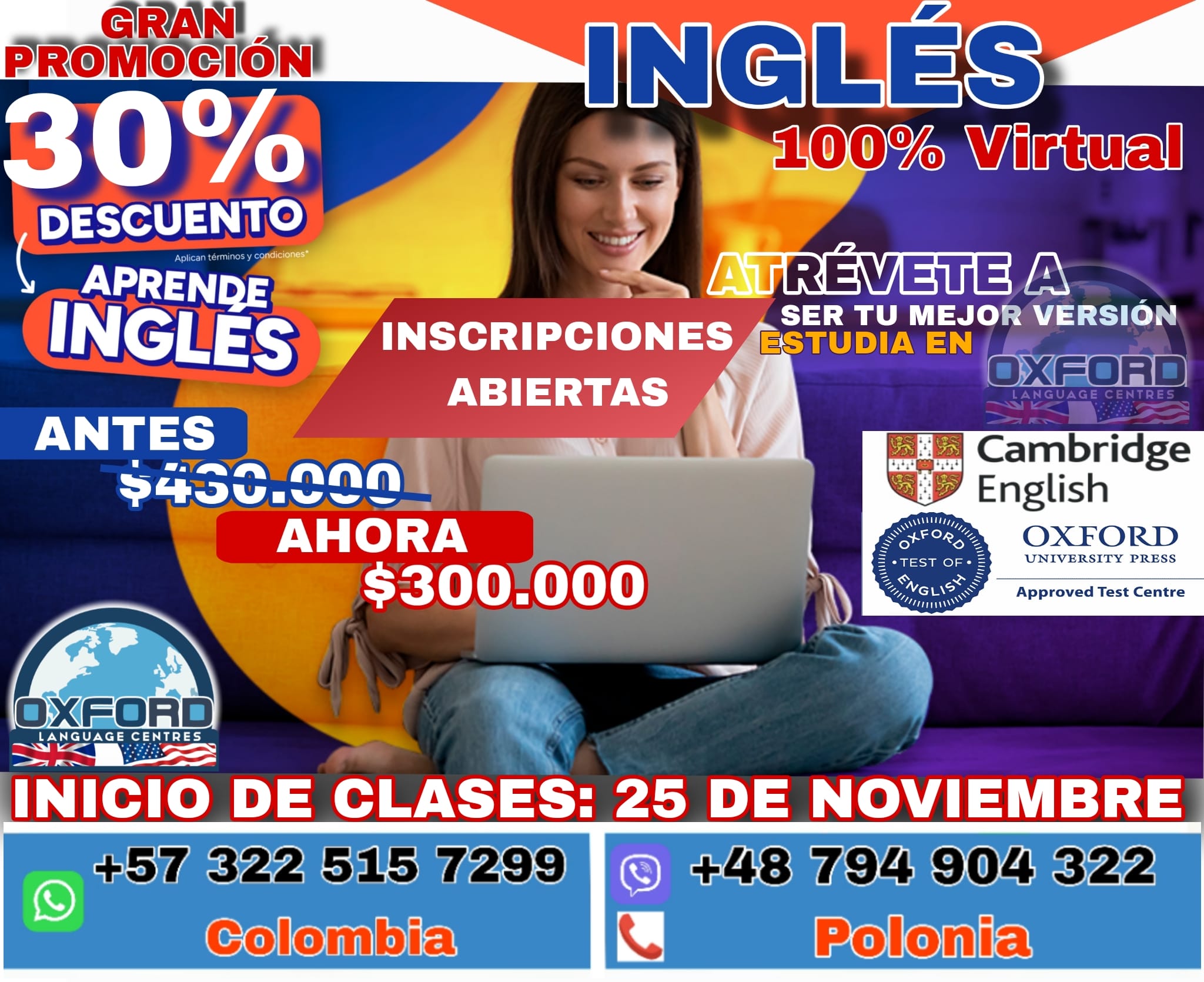 Oxford - 🇺🇸🖥️🇨🇴CURSO DE INGLÉS 100% VIRTUAL🇨🇴💻🇺🇸 Aprende a escribir ...