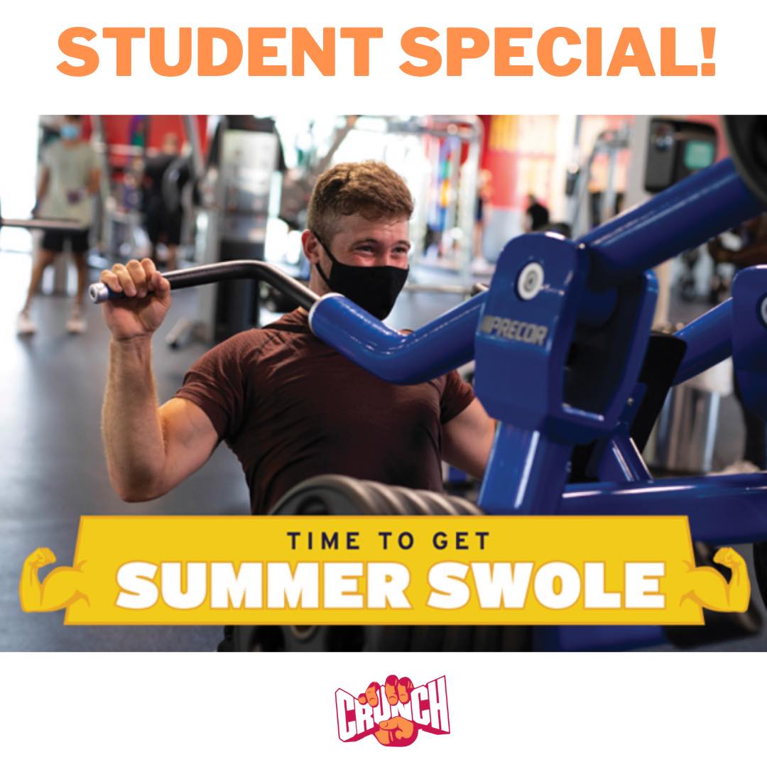 Crunch Fitness - Summer Student Special! • Join Crunch... | Facebook