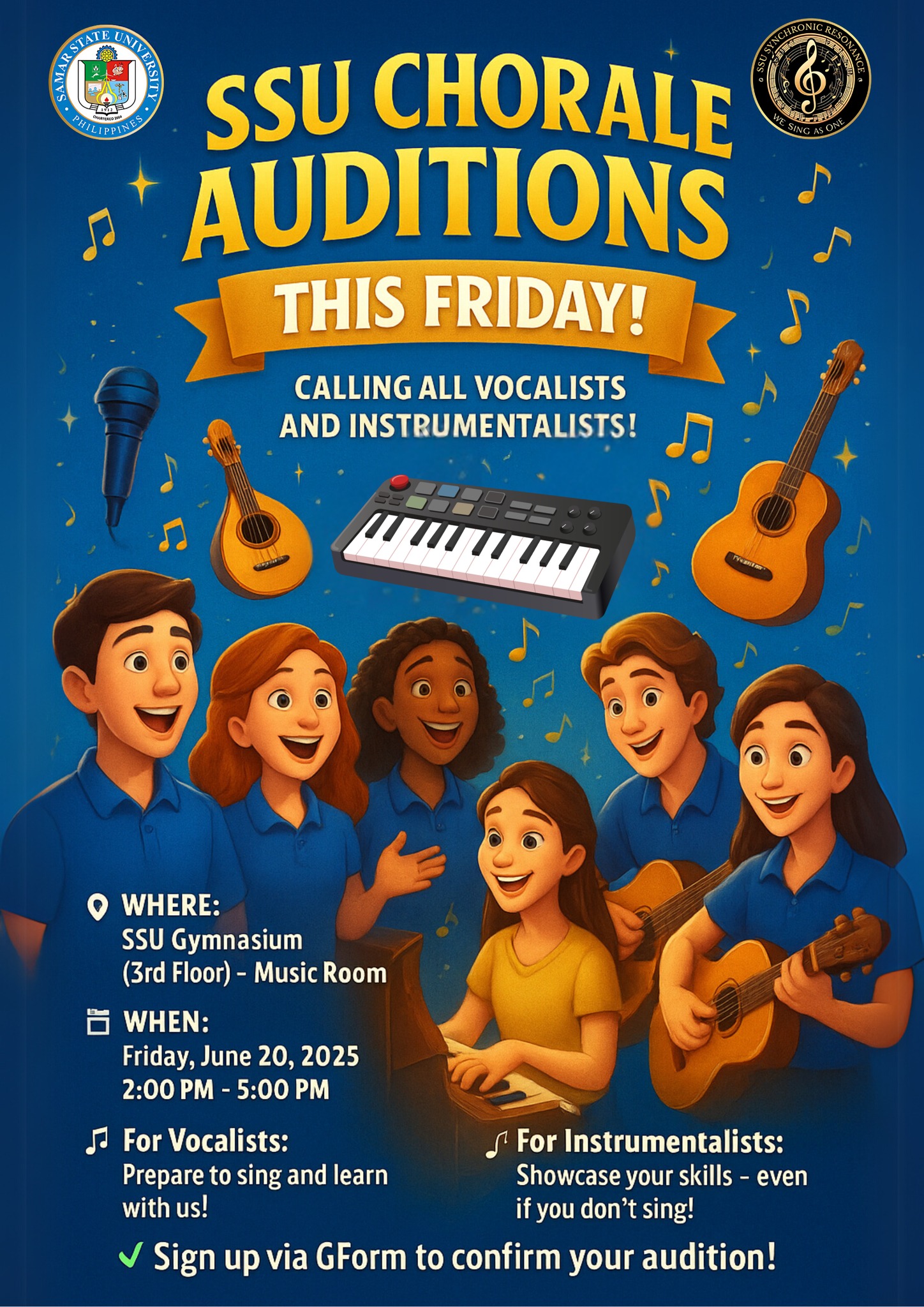 SSU - 🎶 SSU Chorale Auditions – This Friday! 🎶 📢 Open Call for All SSU ...