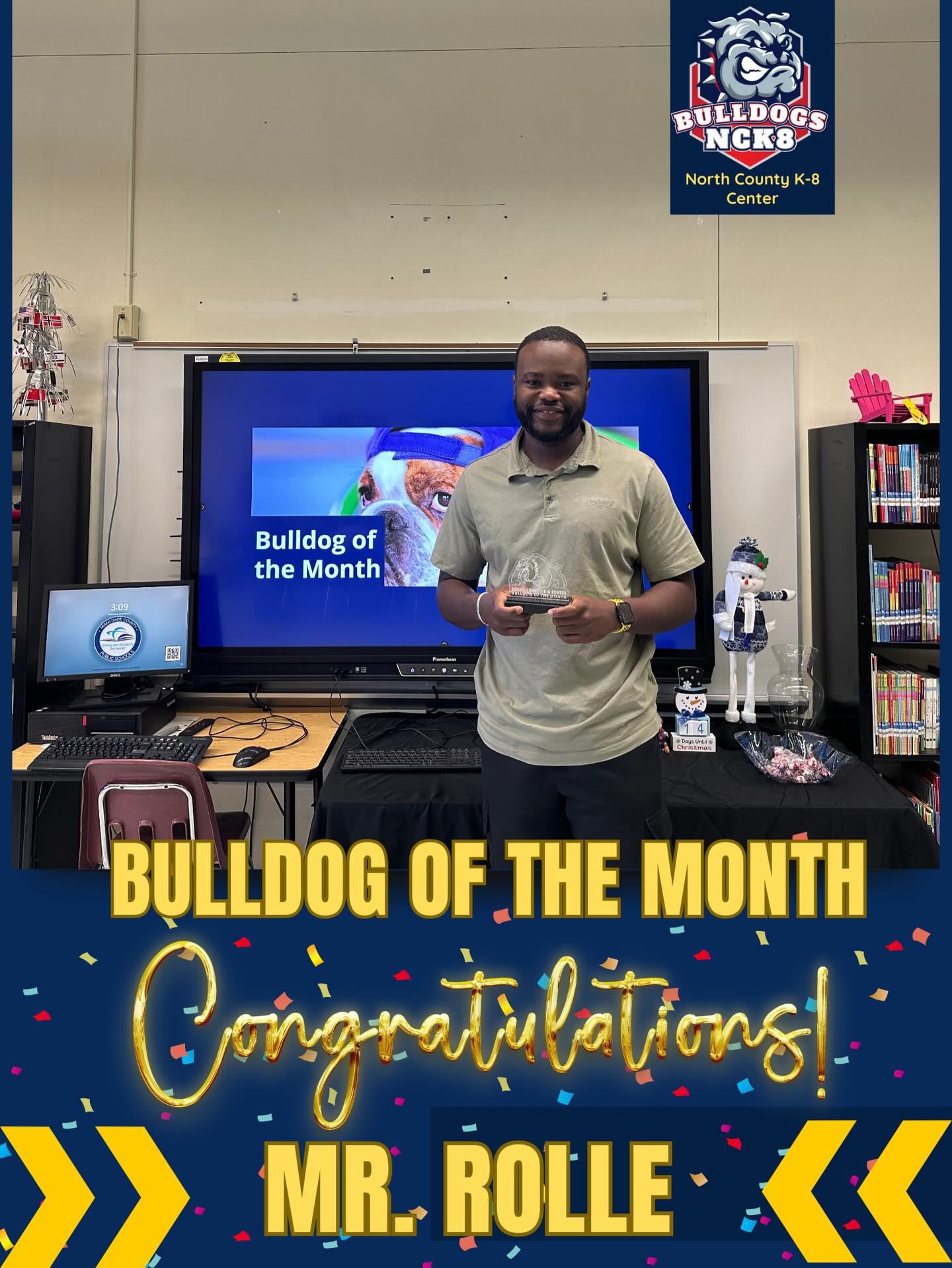 🎉 Congratulations to Mr. Rolle... - North County K-8 Center | Facebook