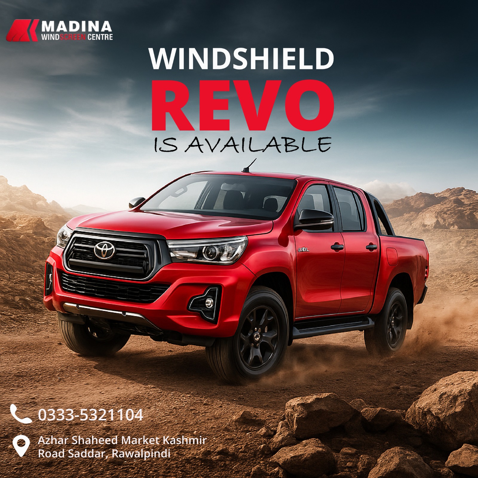 MADINA - Revo Wind Screen Now Available! 🚗 Upgrade your ride with a ...