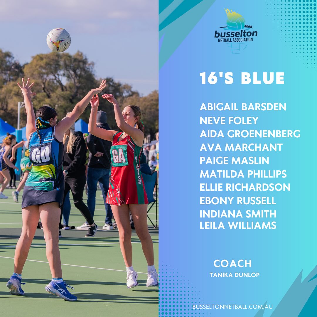Meet our dynamic 16s,... - Busselton Netball Association Inc | Facebook