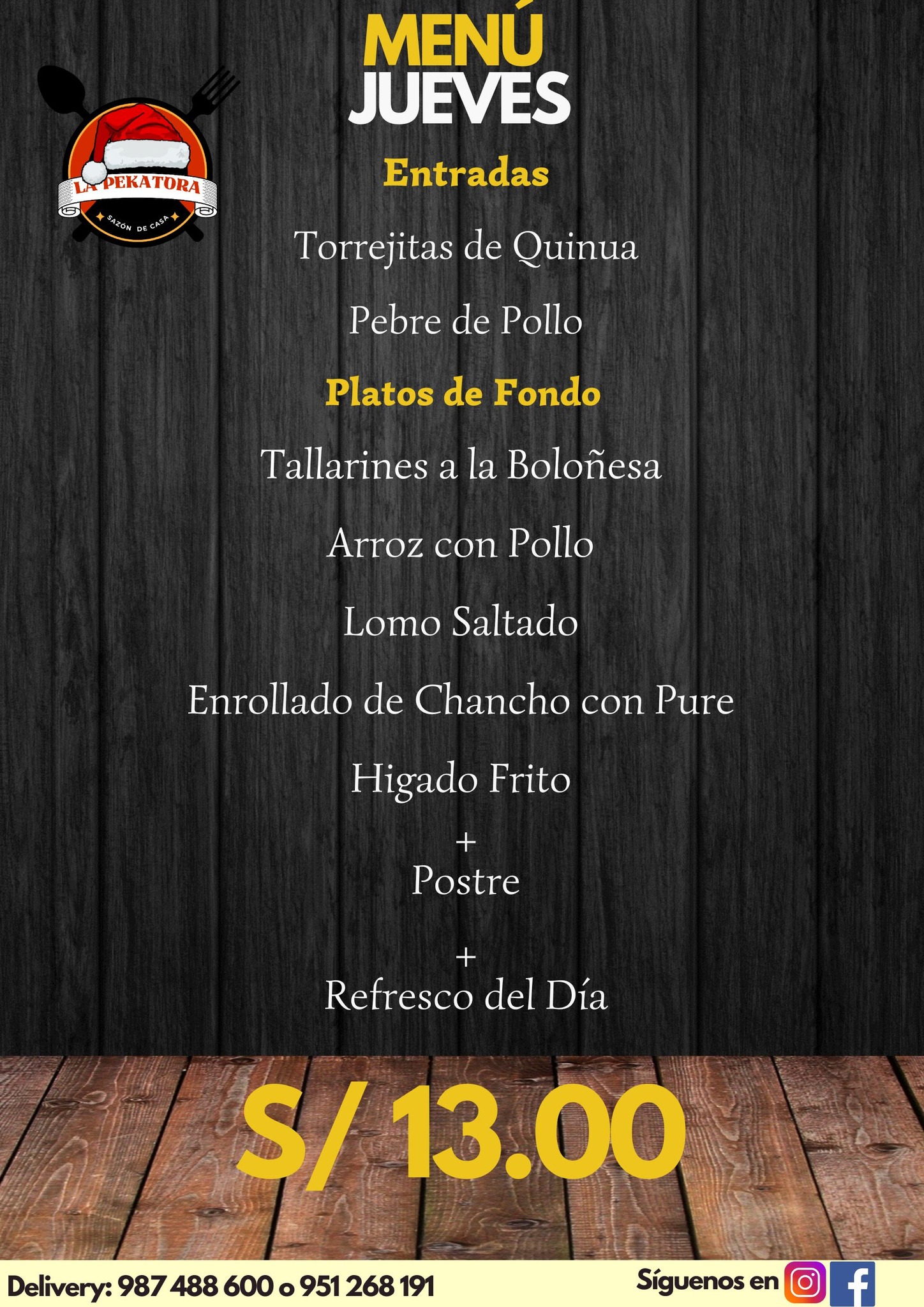 La - 🍽️ Nuestro menu de mañana esta Listo ¡Disfruta de nuestro ...