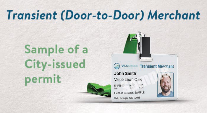 City - Just a friendly reminder: all transient merchants must have a ...