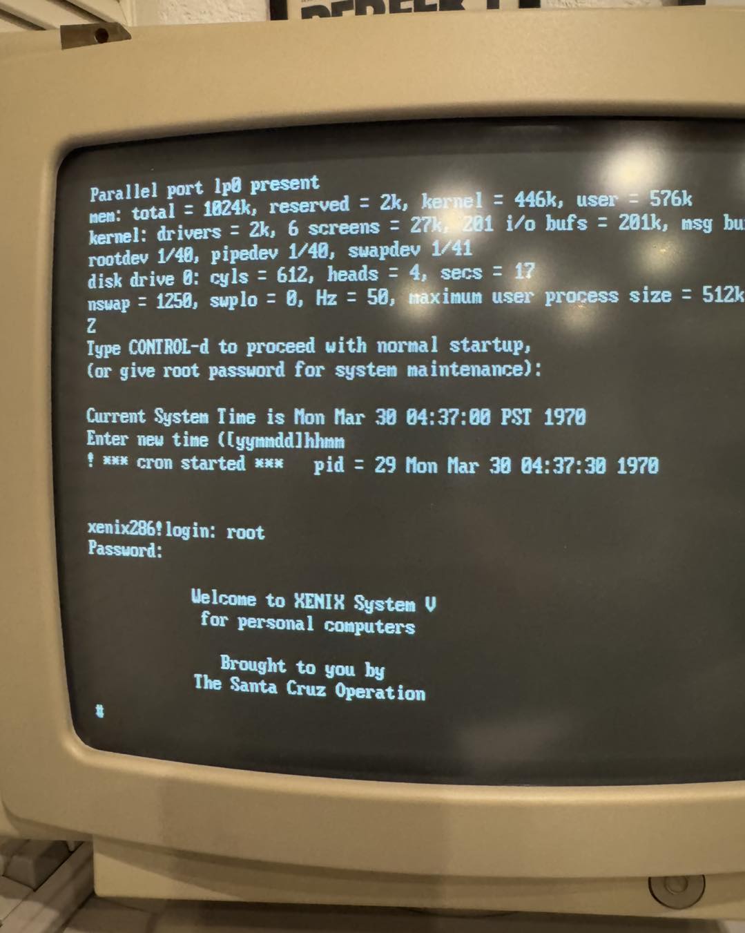 What is the name of an old Unix-based system from the 80s?