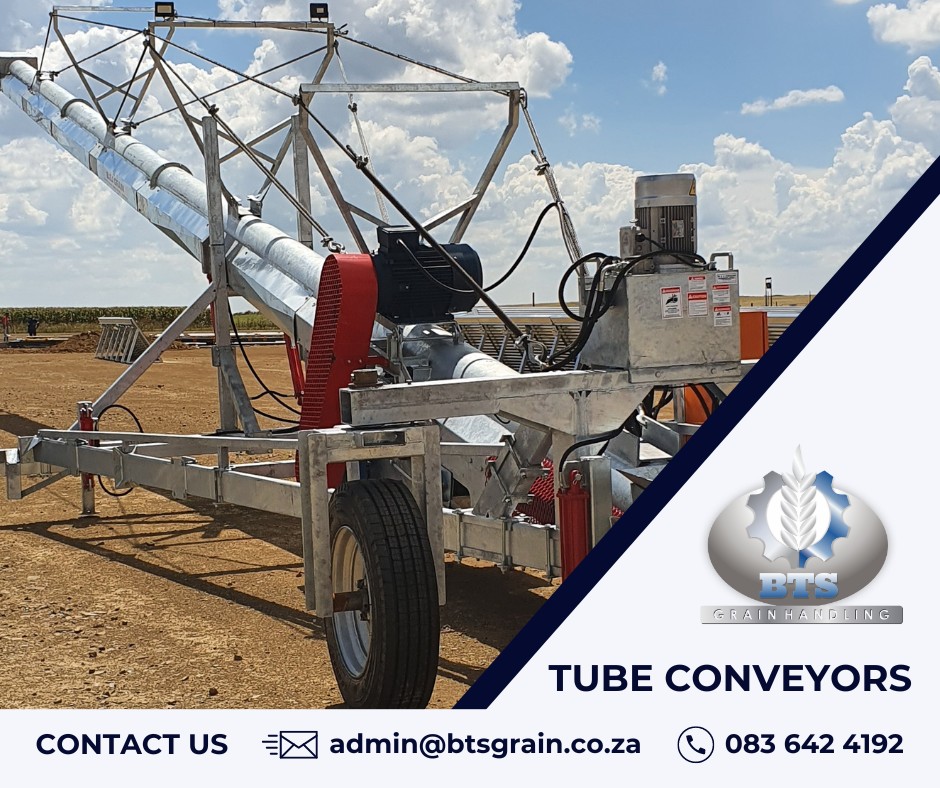 BTS - Tube conveyors is gebou vir die volgende produkte: 1. Korrel ...
