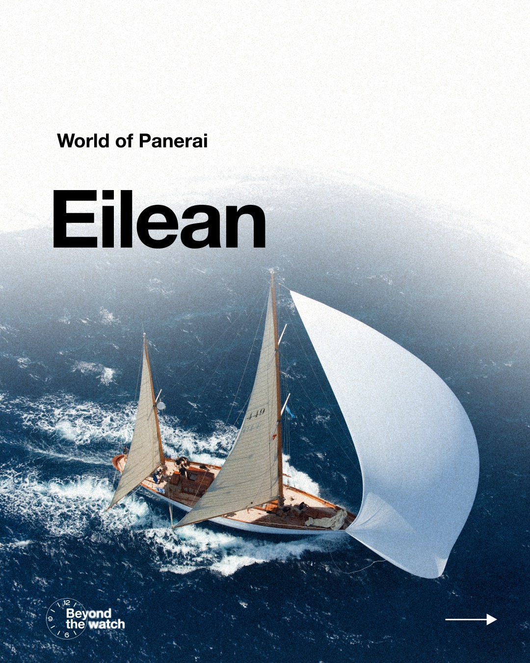 A story reborn at sea. Built in 1936, Eilean sails again thanks to