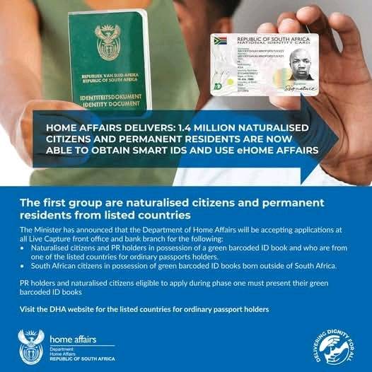 John - The Department of Home Affairs is proud to roll out Smart ID ...