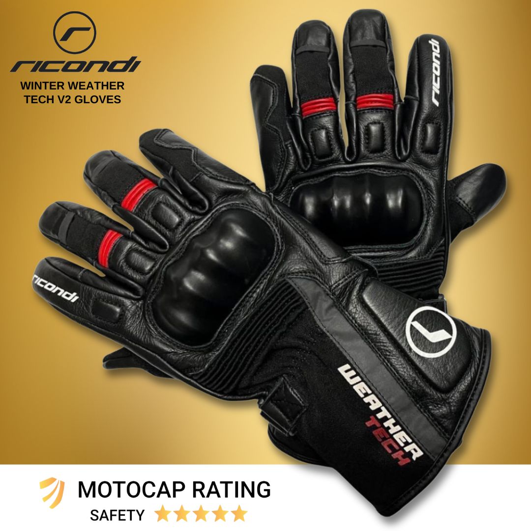 Ricondi Weather Tech V2 gloves for winter motorcycle riding