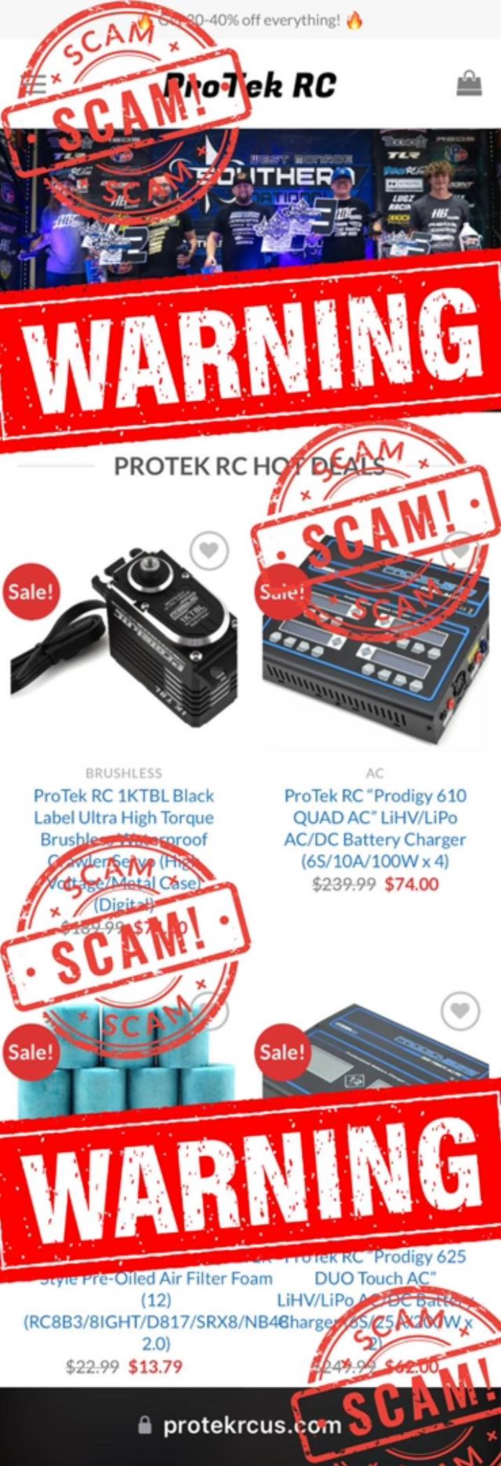ProTek RC - ️ATTENTION: SCAM WEBSITES We've noticed a... | Facebook