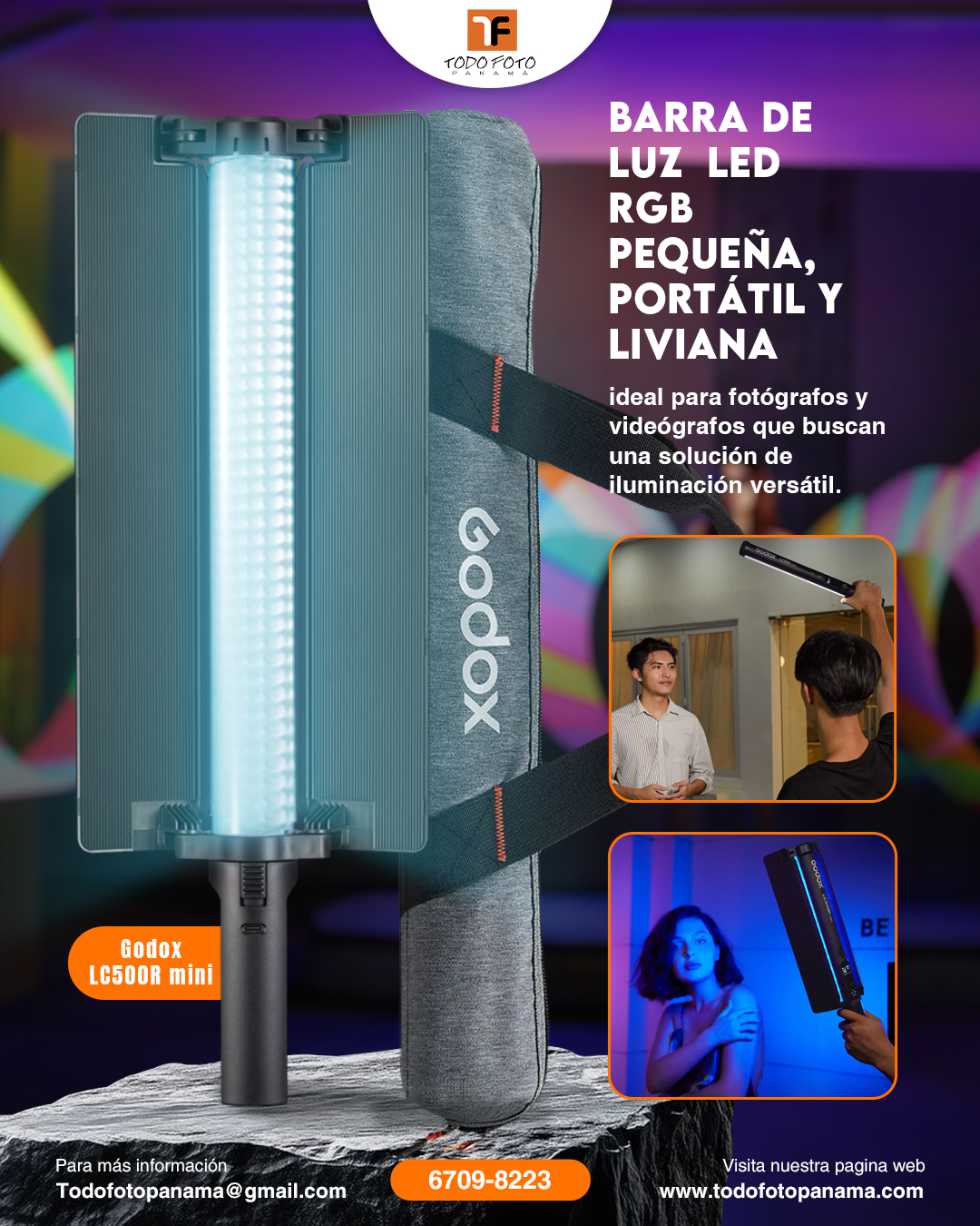 GODOX-LC500R-MINI - Barra LED RGB... - Todo Foto Panamá | Facebook