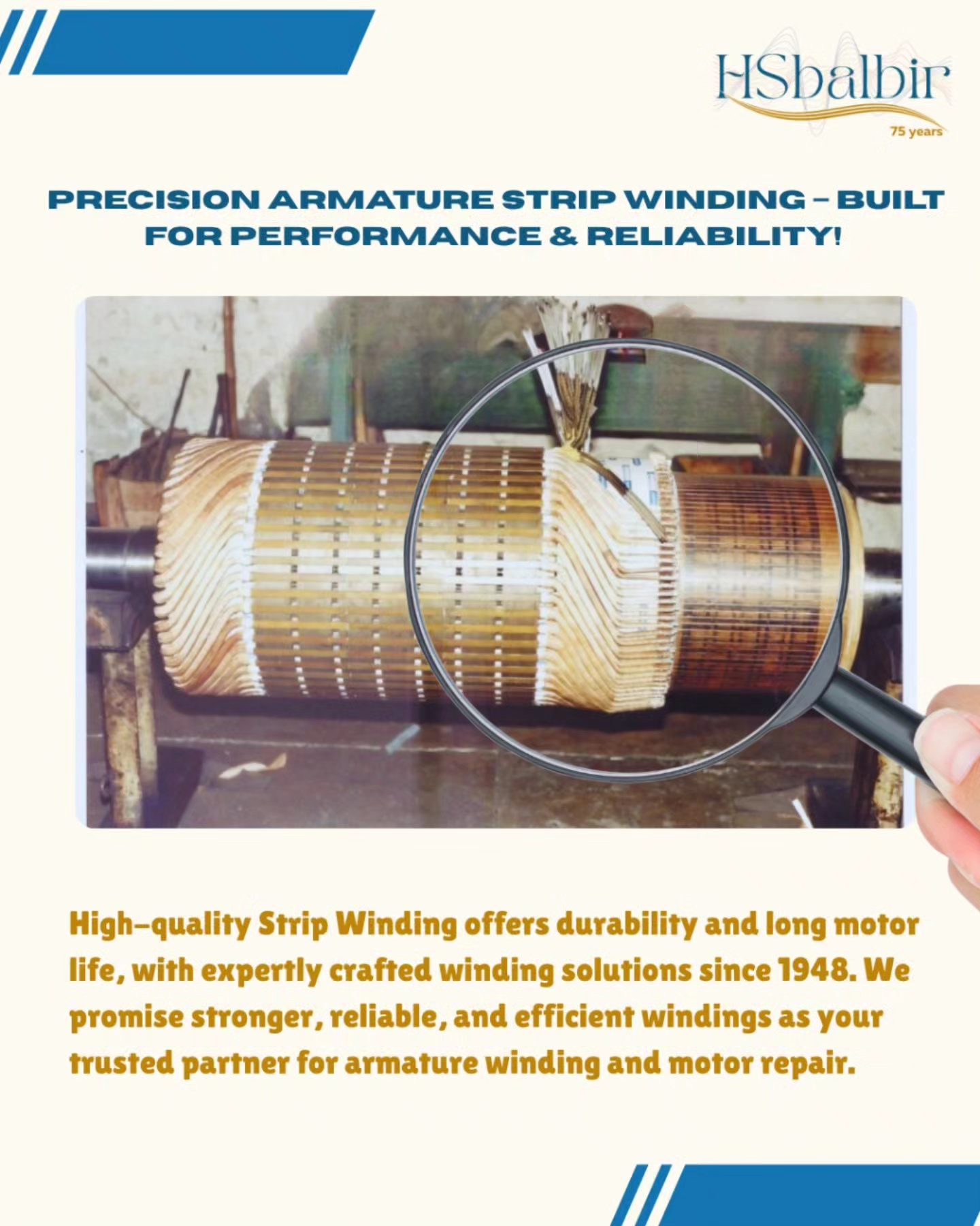 HS - ⚡ Armature Strip Winding – Power in Every Turn! ⚡ We ensure ...