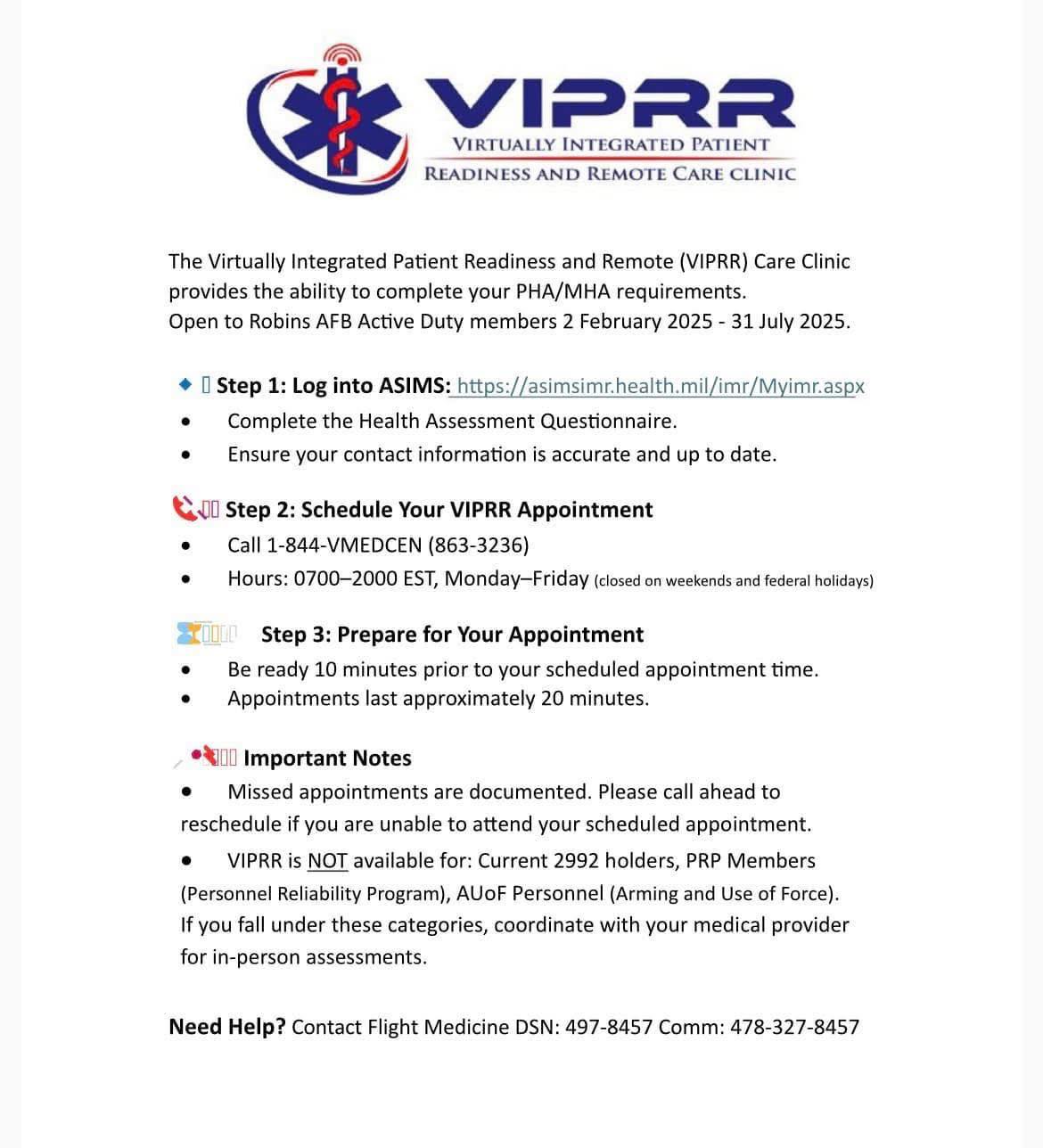 AFMS - 📣 📣 ACTIVE DUTY MEMBERS: Are you due for your PHA/MHA? If so ...