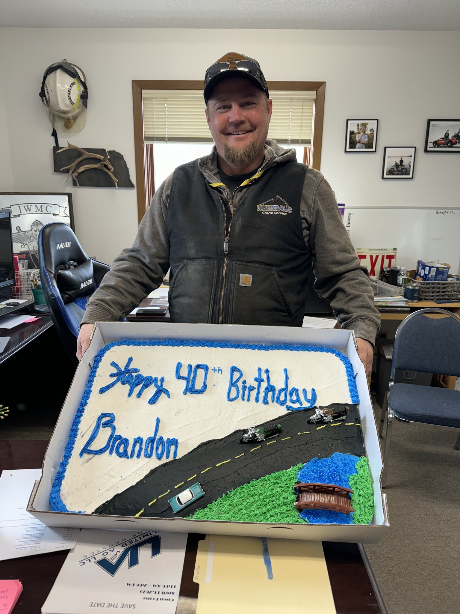 Its Brandon's 40th Birthday stop in at the shop in Olivia and have