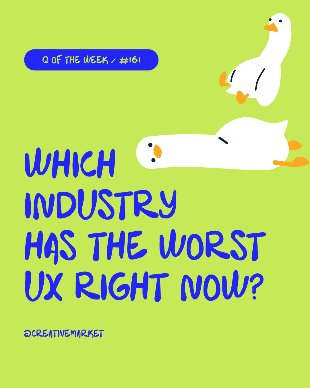 Creative - 🧐 Question of the Week: Which industry has the worst UX ...