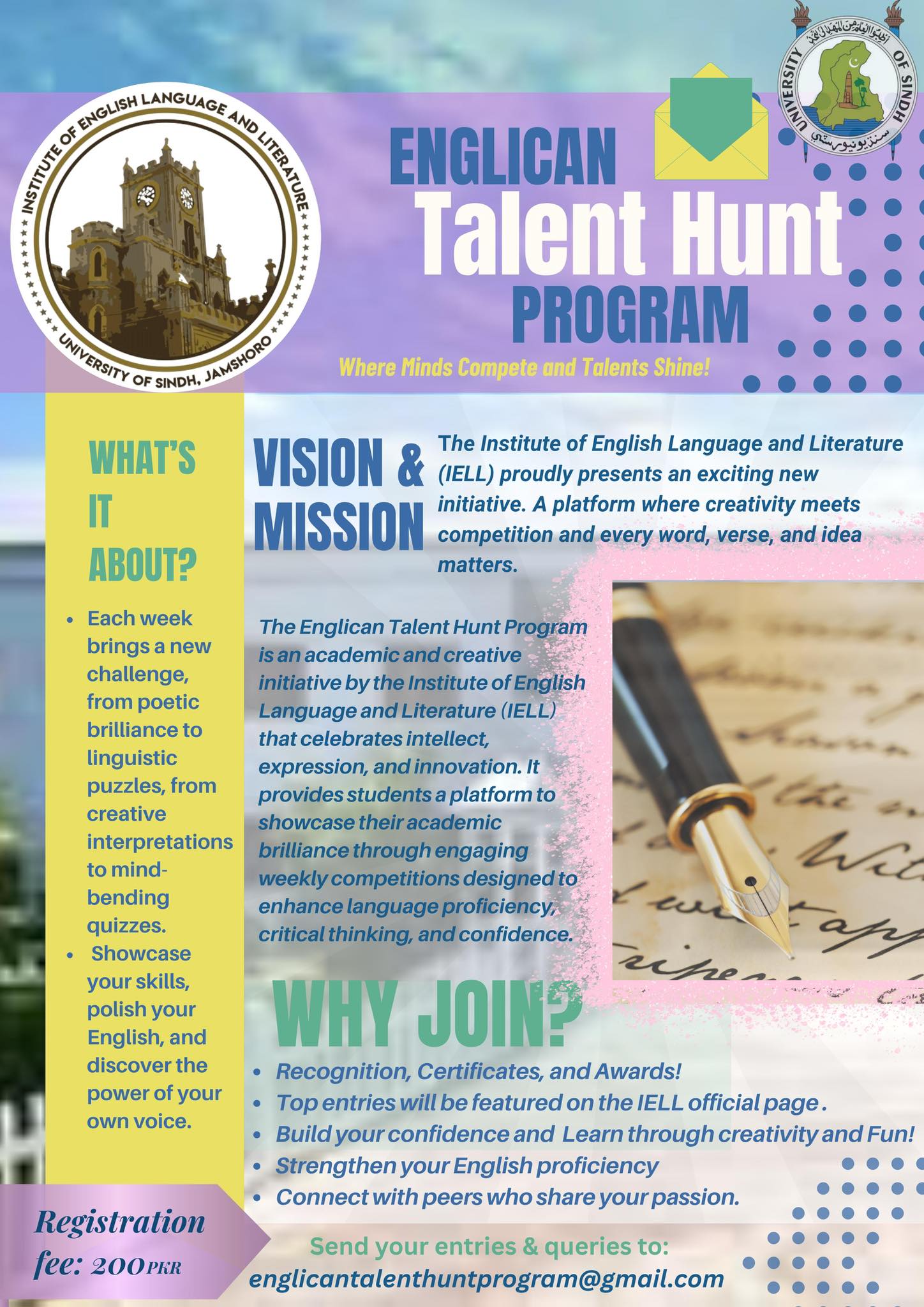 Institute - 🌟Englican Talent Hunt Program 2025🌟 Where minds compete and ...