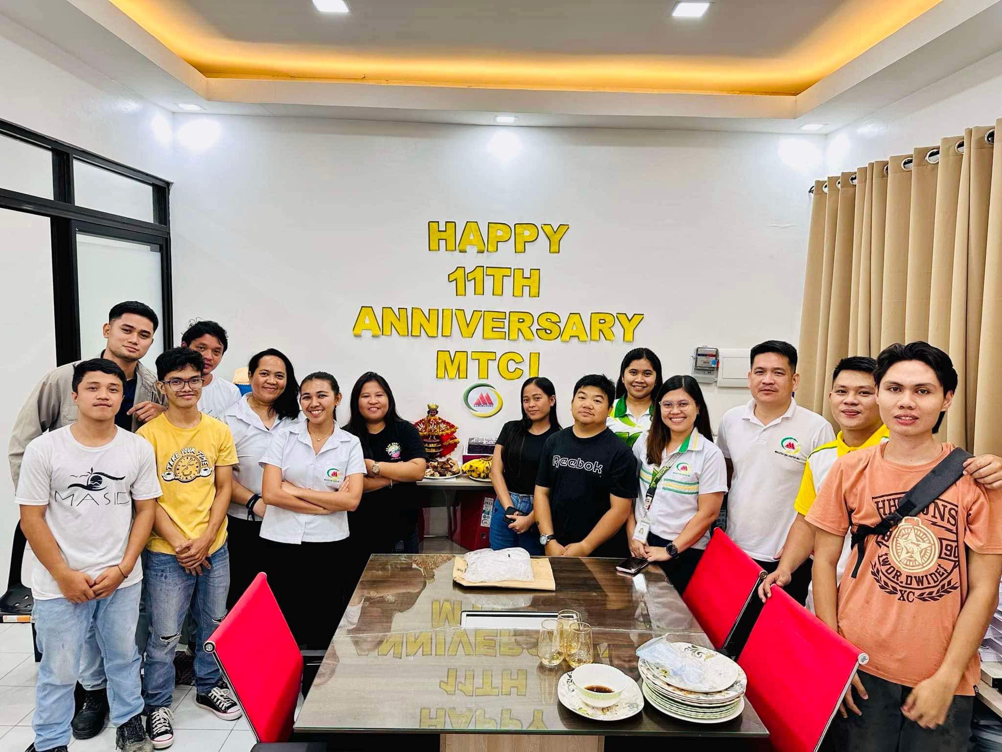 Our Cebu Team celebrating 11th... - Megatesting Center INC.