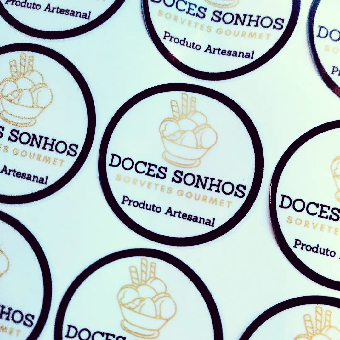 Ami.Impressões - Rótulos em vinil Transparente @docessonhossorvetes ...