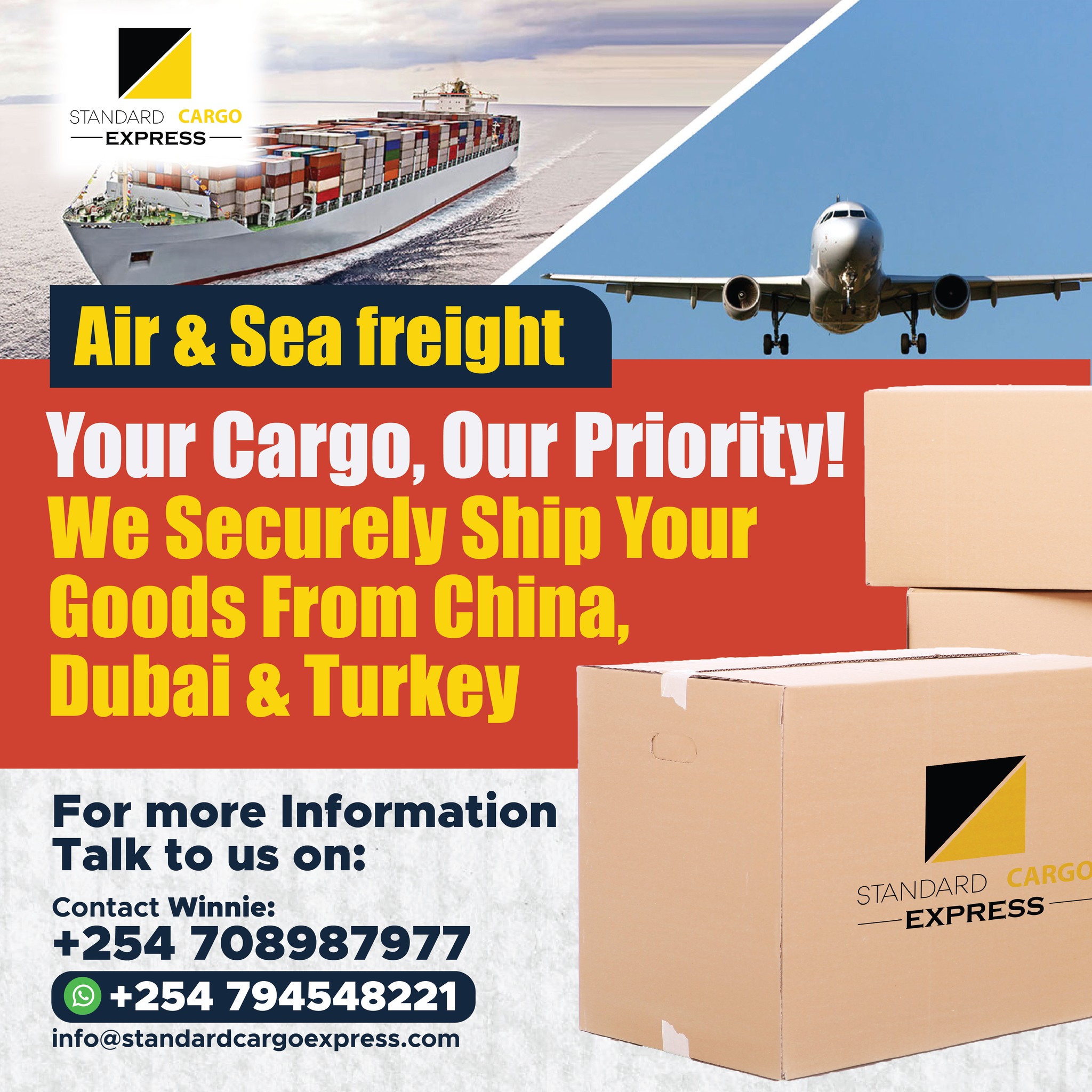 📦 Your Cargo, Our Priority! 🚛.... - Standard Cargo Express | Facebook
