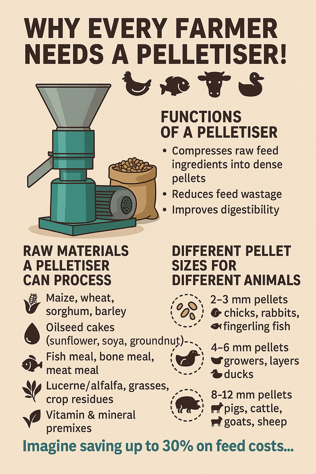 🚜 Why Every Farmer Needs a Pelletiser!... - Incubator Experts | Facebook