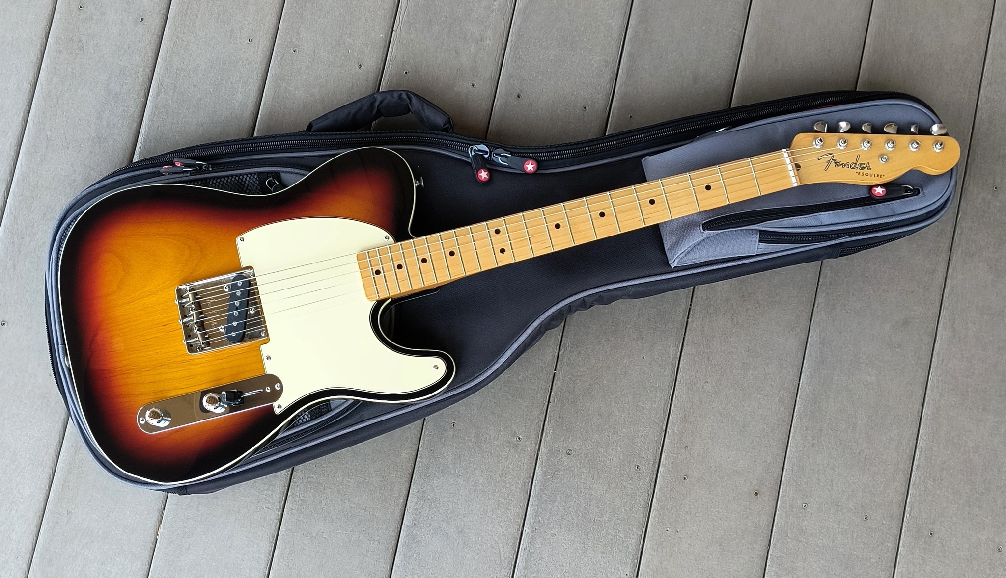 Squier Tele Custom converted to Esquire relic