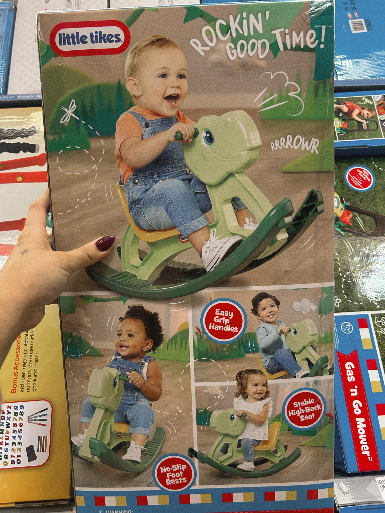 Taylor - New toy at Walmart!!! 🦖 Dinosaur rocker!!! Absolutely adorable ...