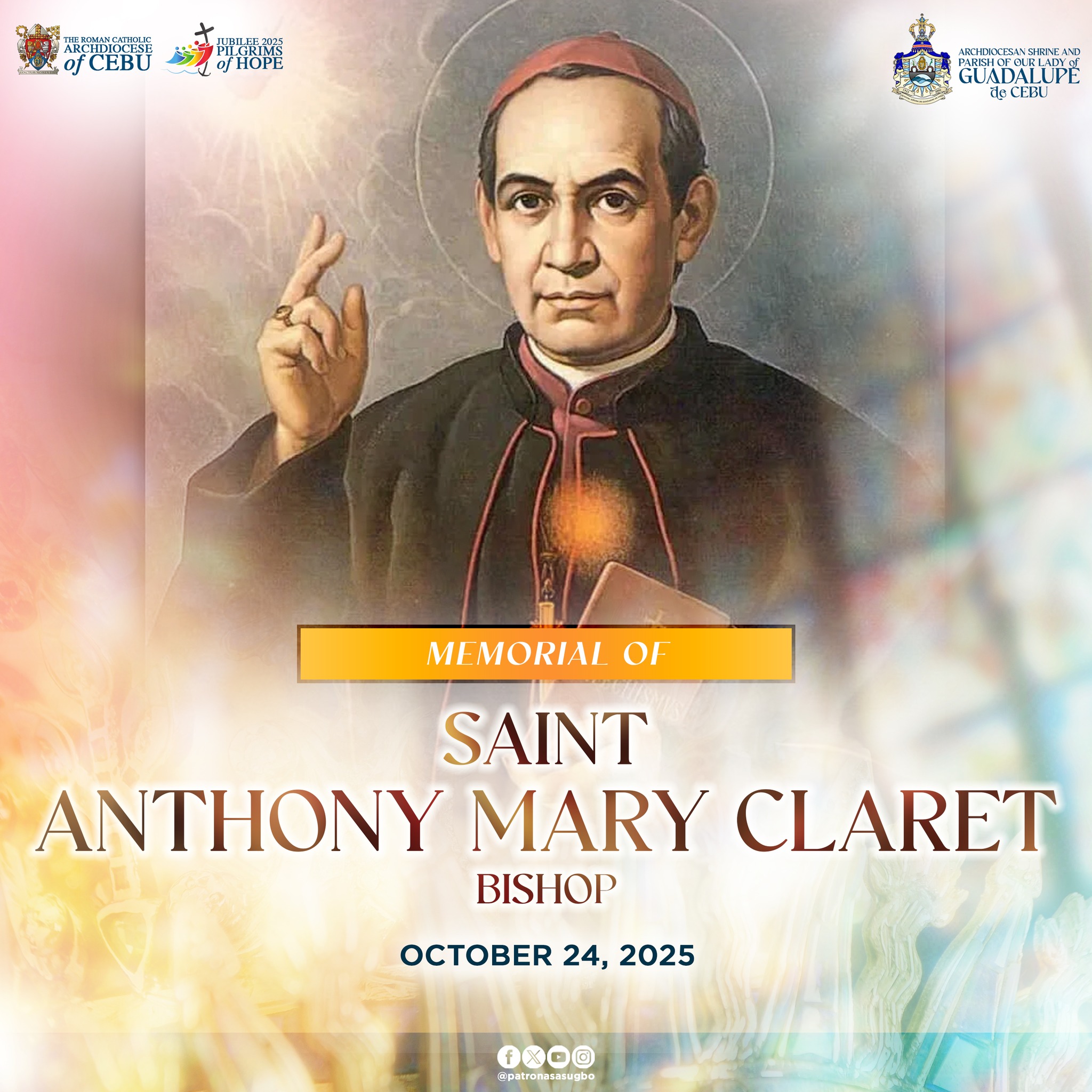FEAST OF THE DAY | Saint Anthony Mary Claret October 24, 2025 Anthony ...