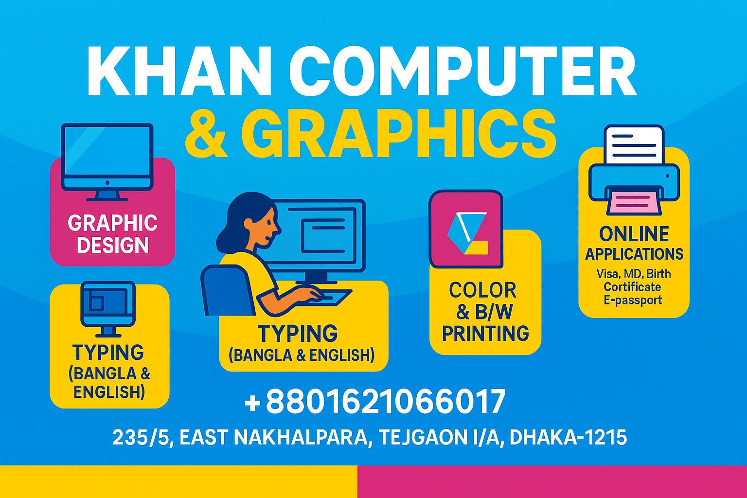 Khan Computer and Graphics | Dhaka