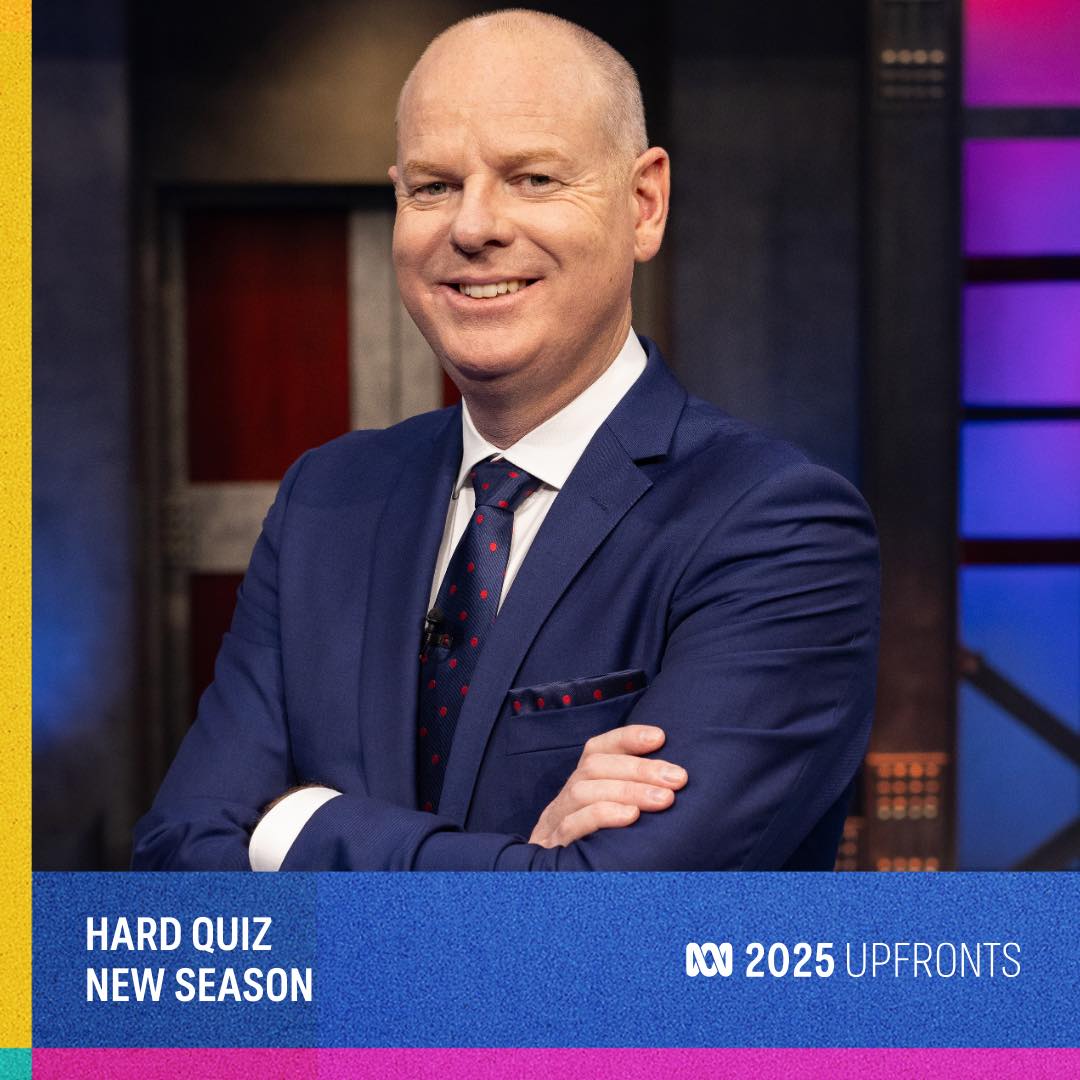 Tom Gleeson - SEASON 10 OF HARD QUIZ IS COMING TO ABC IN 2025! | Facebook