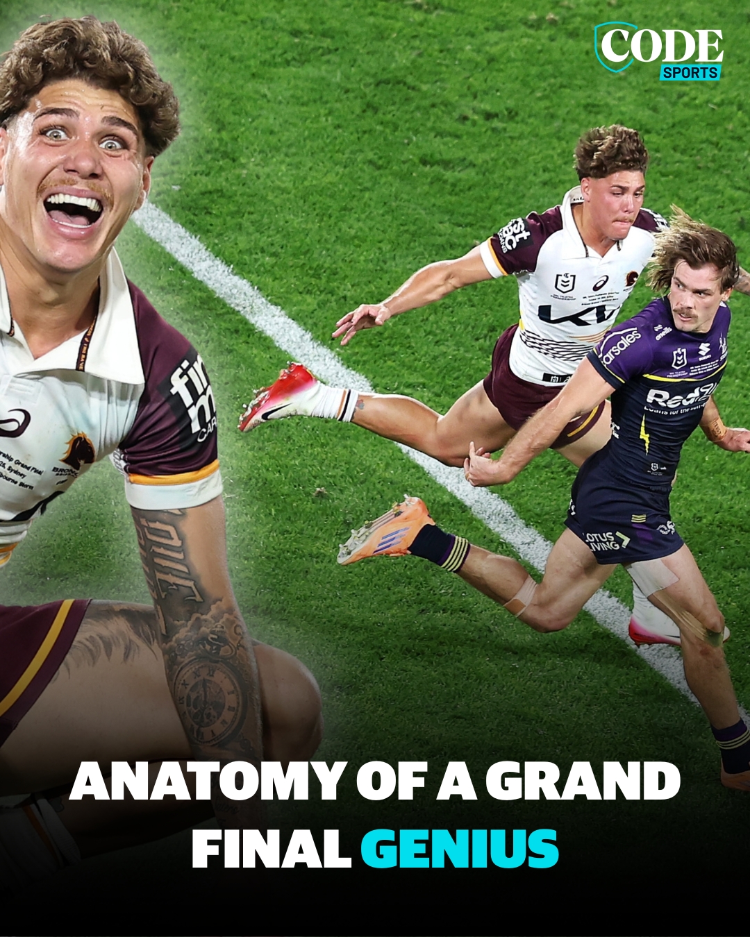 CODE - Reece Walsh touched the ball 44 times in the grand final. Not ...