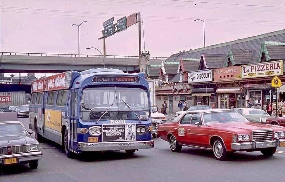 I'm - Hunts Point Avenue with the Bruckner Expressway in the background ...
