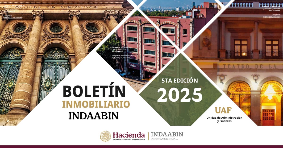 ¡Ya está disponible el Quinto Boletín Bimestral del INDAABIN 2025! En ...
