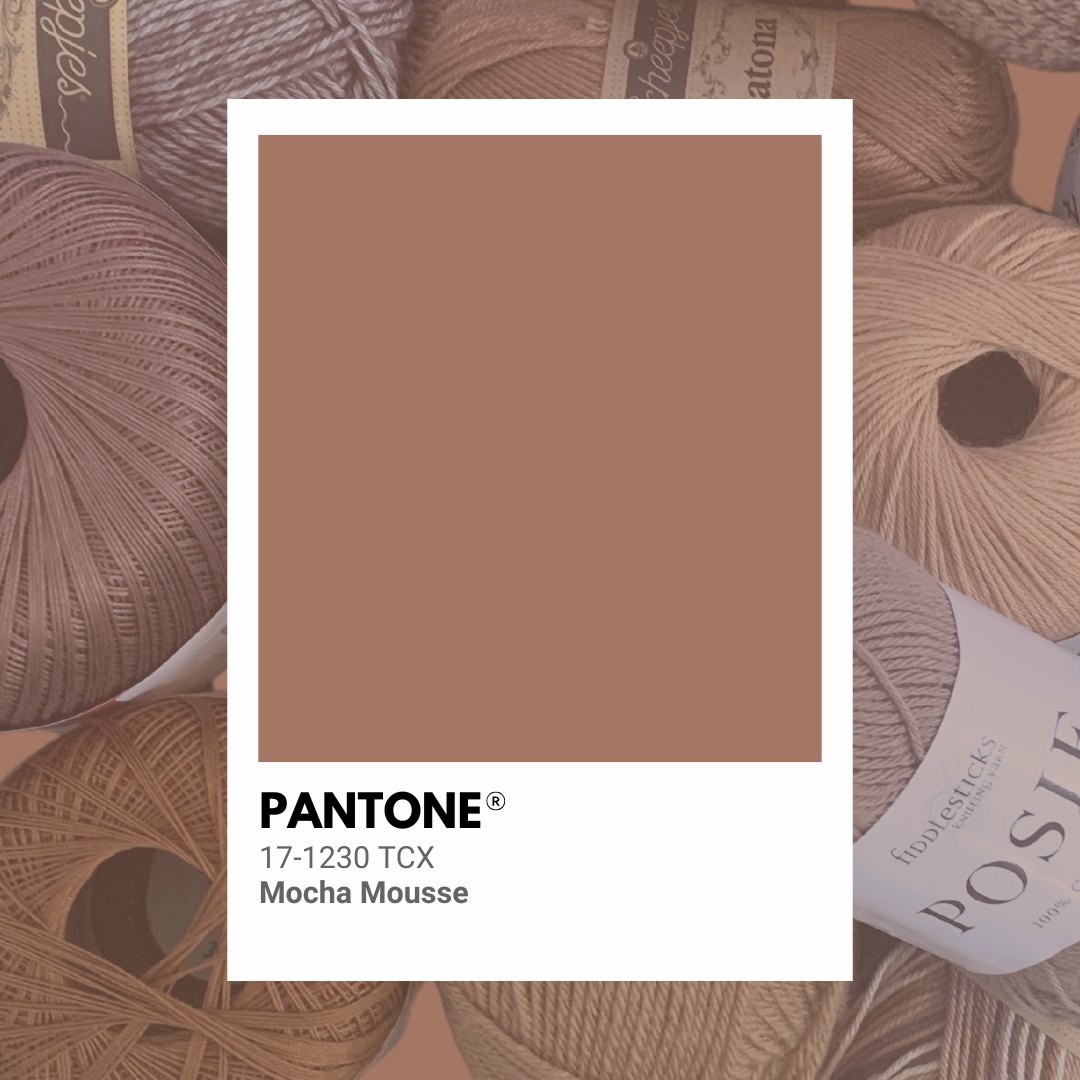 Crochet - Pantone’s Colour of the Year 2025, Mocha Mousse, is here! 🧶 ...