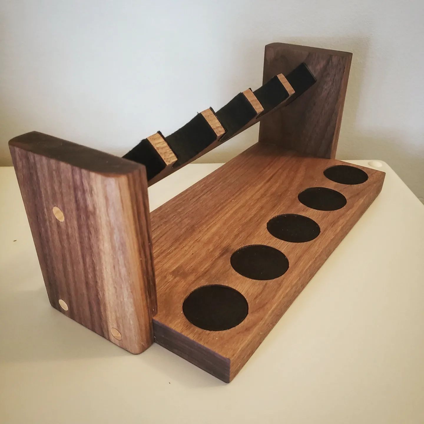 bgwoodworx - Walnut 5-slot pipe rack. #smokingpipes... | Facebook