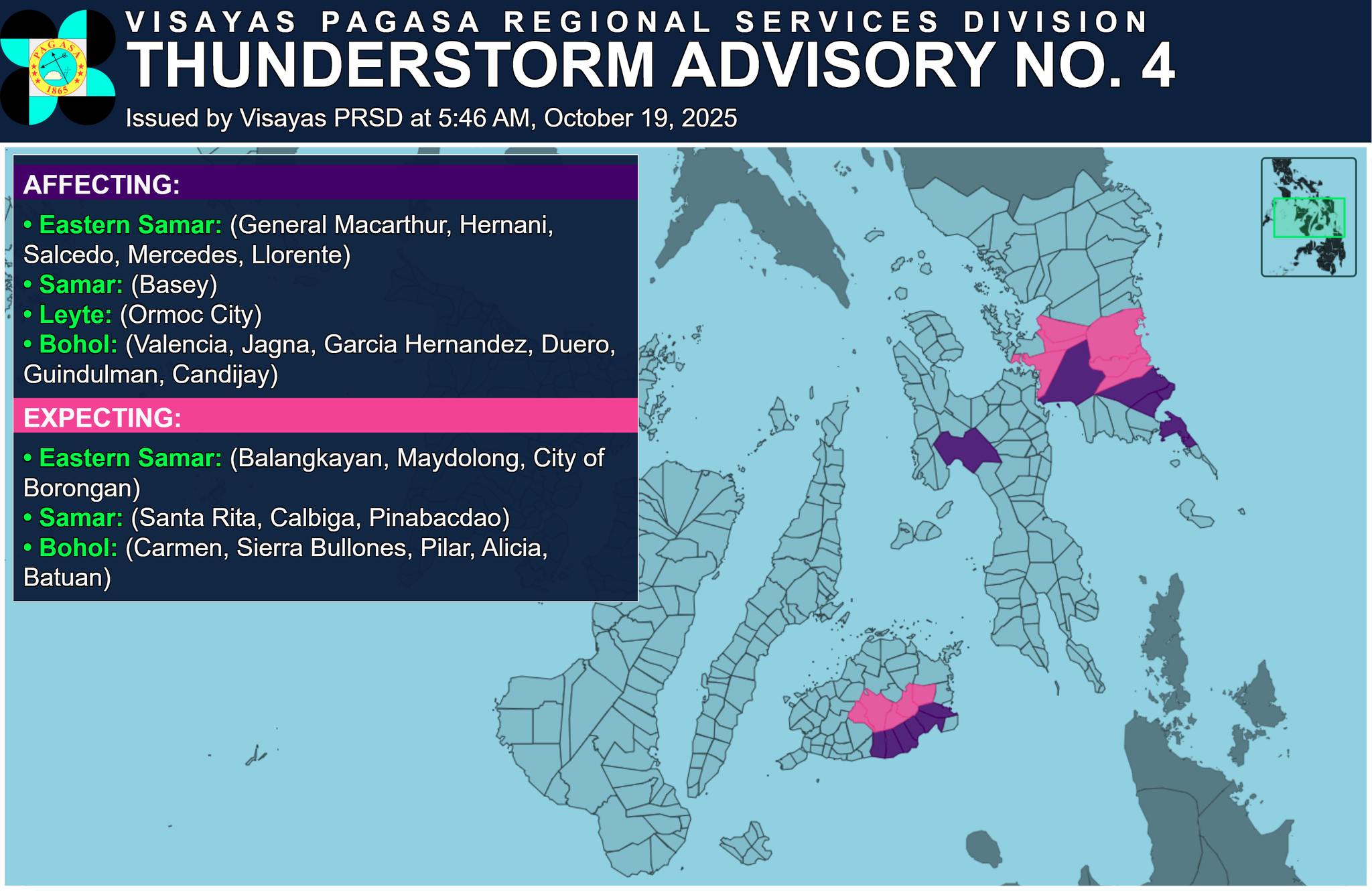 VISAYAS PRSD | Thunderstorm Advisory No | Facebook
