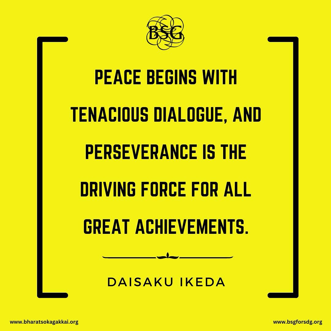 Uniting people's hearts through dialogue is a force that creates a