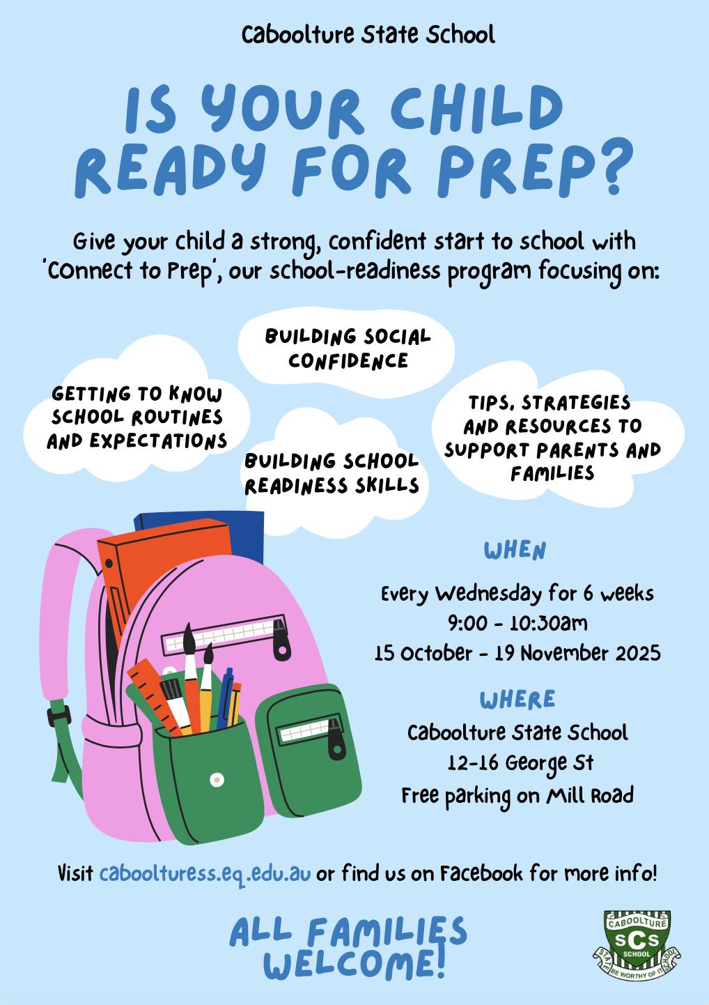 🌟 Connect to Prep Reminder! 🌟 A... - Caboolture State School | Facebook