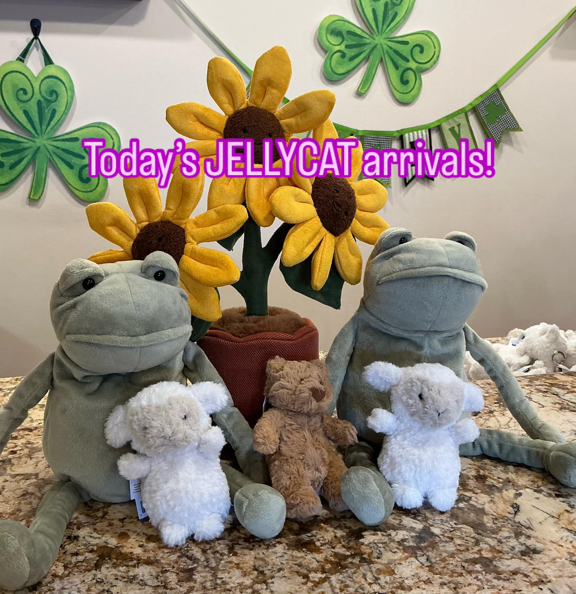 New JELLYCAT delivery includes Fergus Frog, Little Lamb Bag Charm 