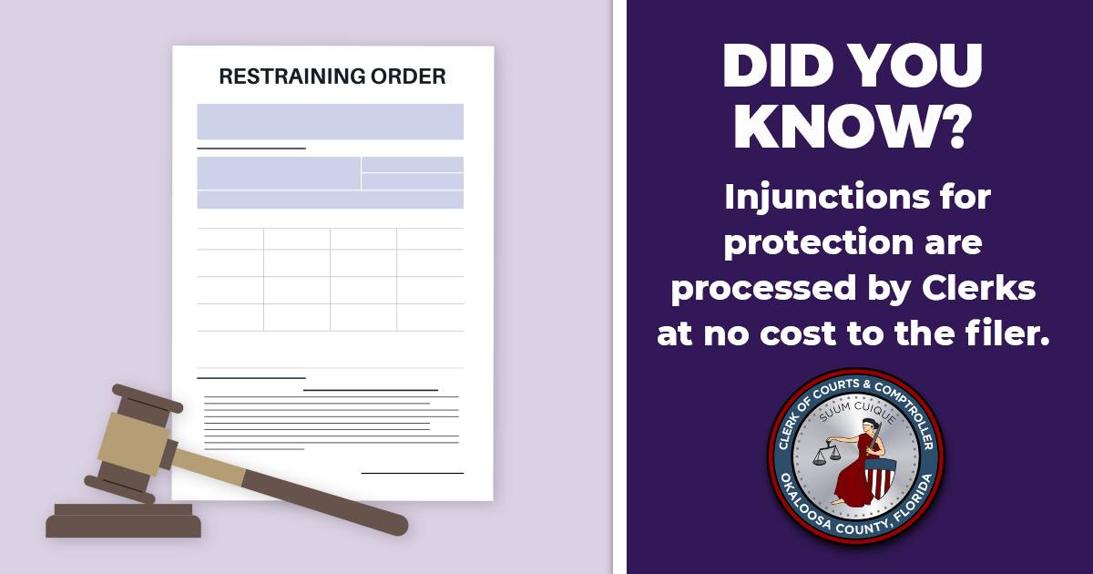 Okaloosa - Any victim of abuse has the right to request an injunction ...